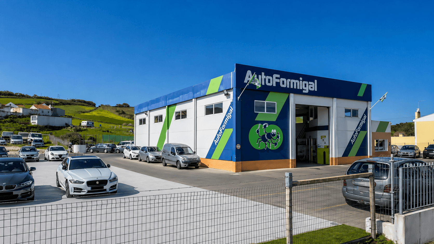 Exterior da oficina Auto Formigal em São Pedro da Cadeira