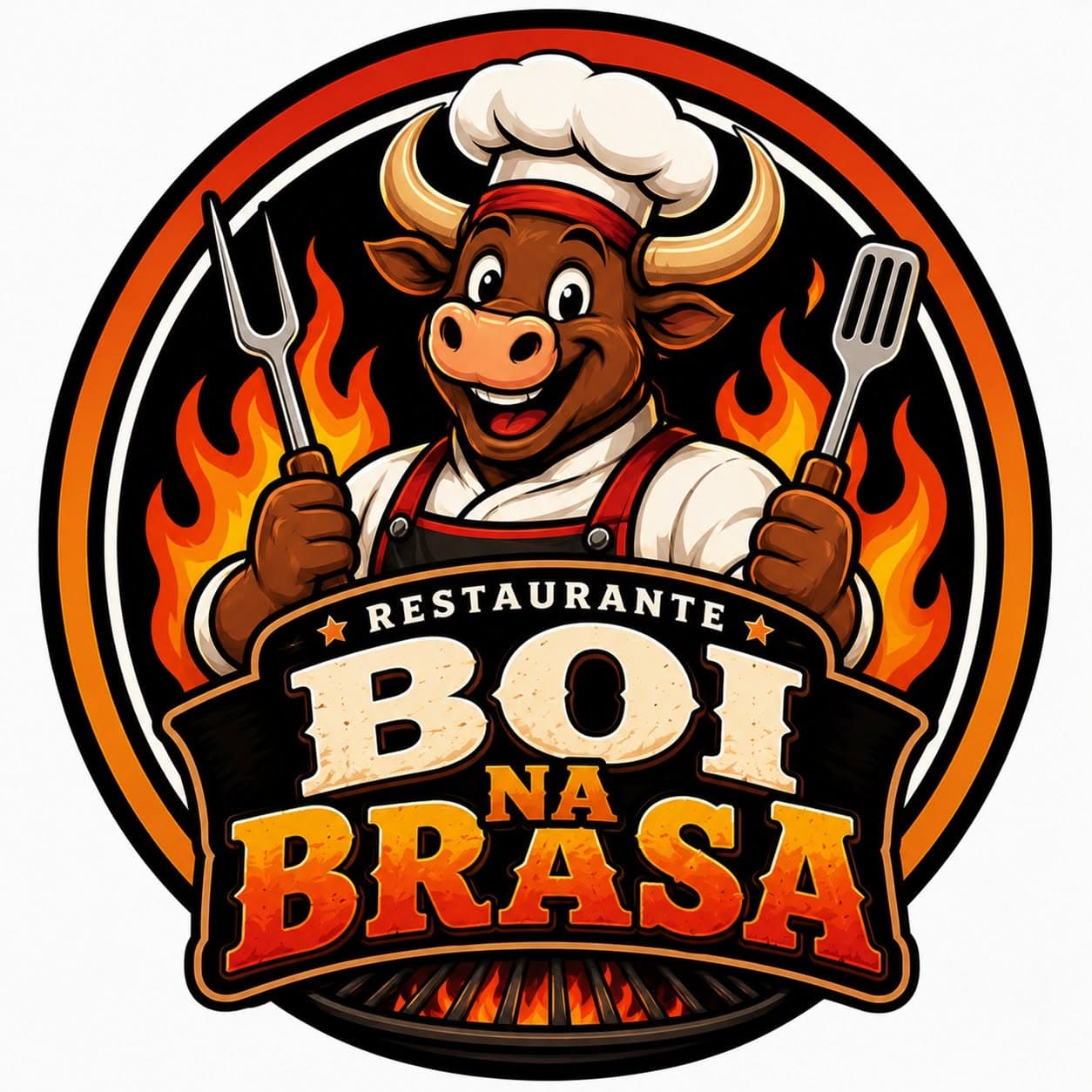 Logótipo do Boi na Brasa