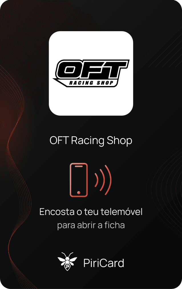 Frente do PiriCard de OFT Racing Shop