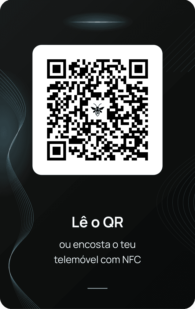 Verso do PiriCard real da PiriLight com QR Code